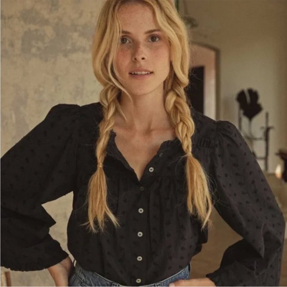 Doen Black Lunaria Blouse